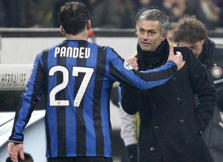 Pandev and Mourinho while at Inter; photo: AP